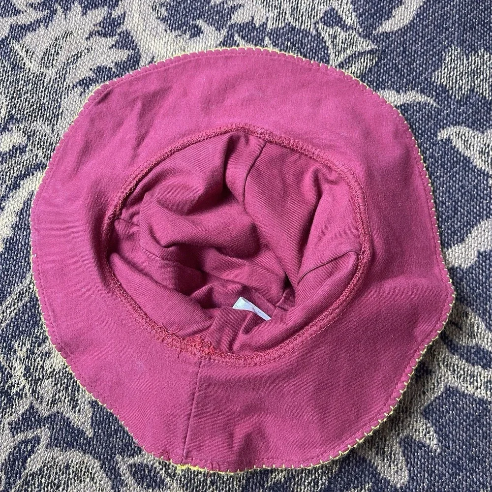 Vtg 90s Collegiate USC Baby Infants Bucket Hat Cardinal Red Gold